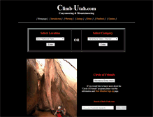 Tablet Screenshot of climb-utah.com